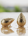 Raindrop Stainless Steel Gold Earrings