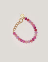 Pulsera Rosé Stones Acero Baño Oro