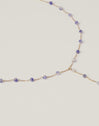 Y Cianita Stones Stainless Steel Gold Necklace