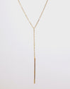 Y Stick Gold Necklace