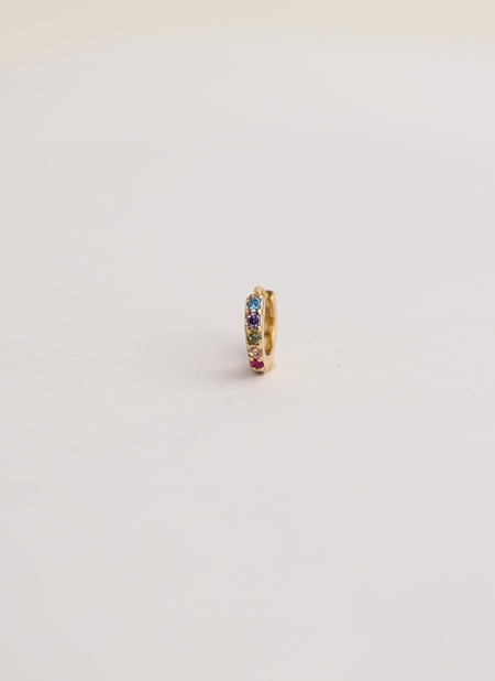 Cleo M Colors Gold Hoop Single Earring