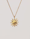 Sun Light Stainless Steel Gold Necklace