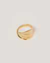 Leaf Stainless Steel Gold Ring 
