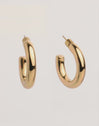 Mombasa Stainless Steel Gold Hoop Earrings