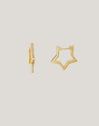 Pendientes Superstar Sparks Baño Oro - vista 5