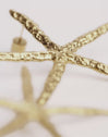 Pendientes Maxi Starfish Acero Baño Oro