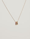 Pebble Family Colors Gold Necklace