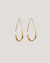 Pendientes Gota Arch Acero Baño Oro