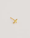 Plane Gold Single Earring