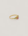 Rainbow Bubbles Gold Ring