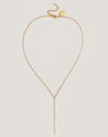 Steel Stick Y Necklace, Gold-Plated - vista 6