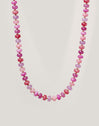 Collar Rosé Stones Acero Baño Oro