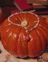 Collar Pumpkin Stones Acero Baño Oro