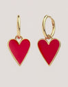 Lovely Heart Gold Earrings 