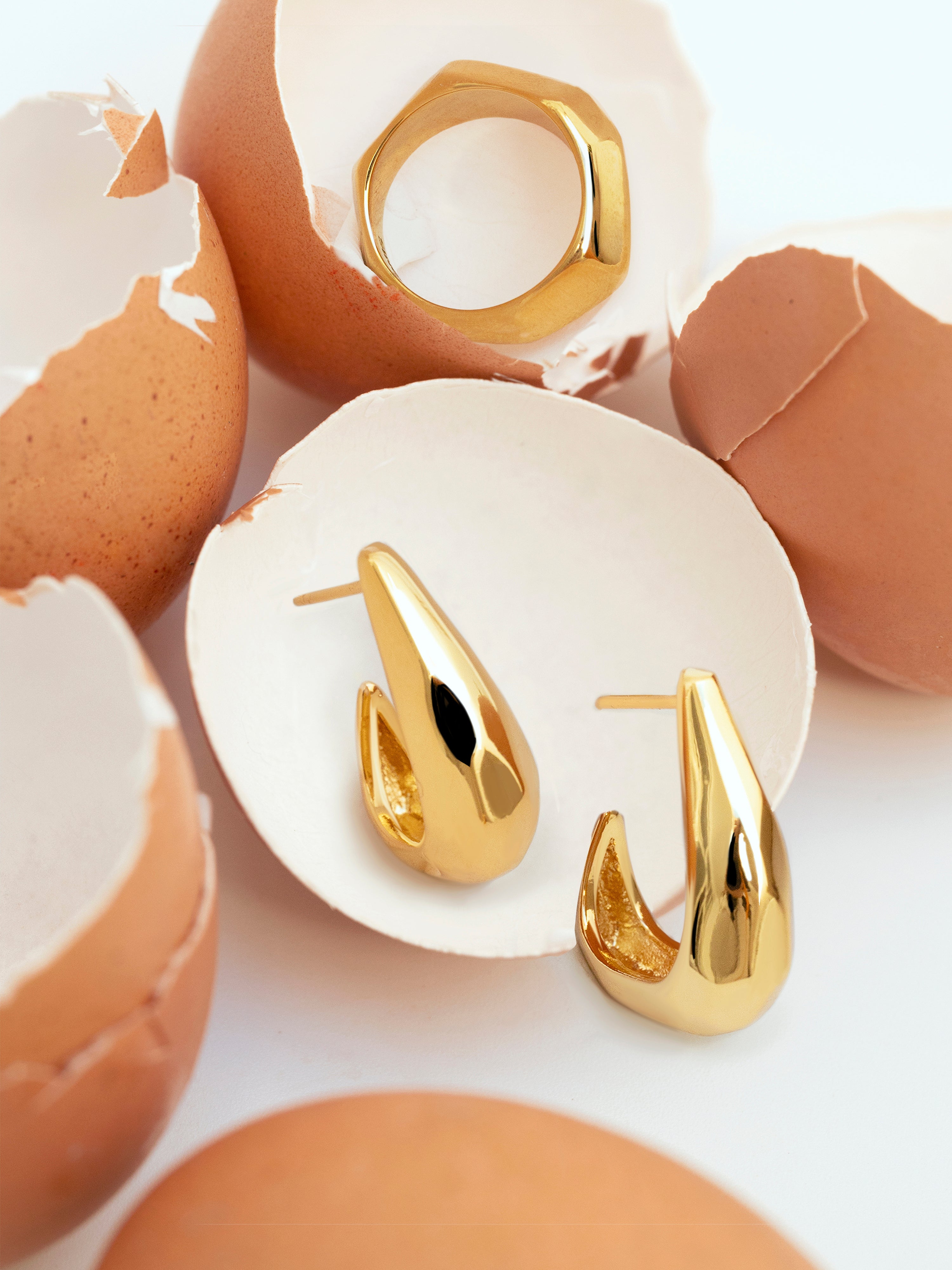 Espresso Gold Earrings 