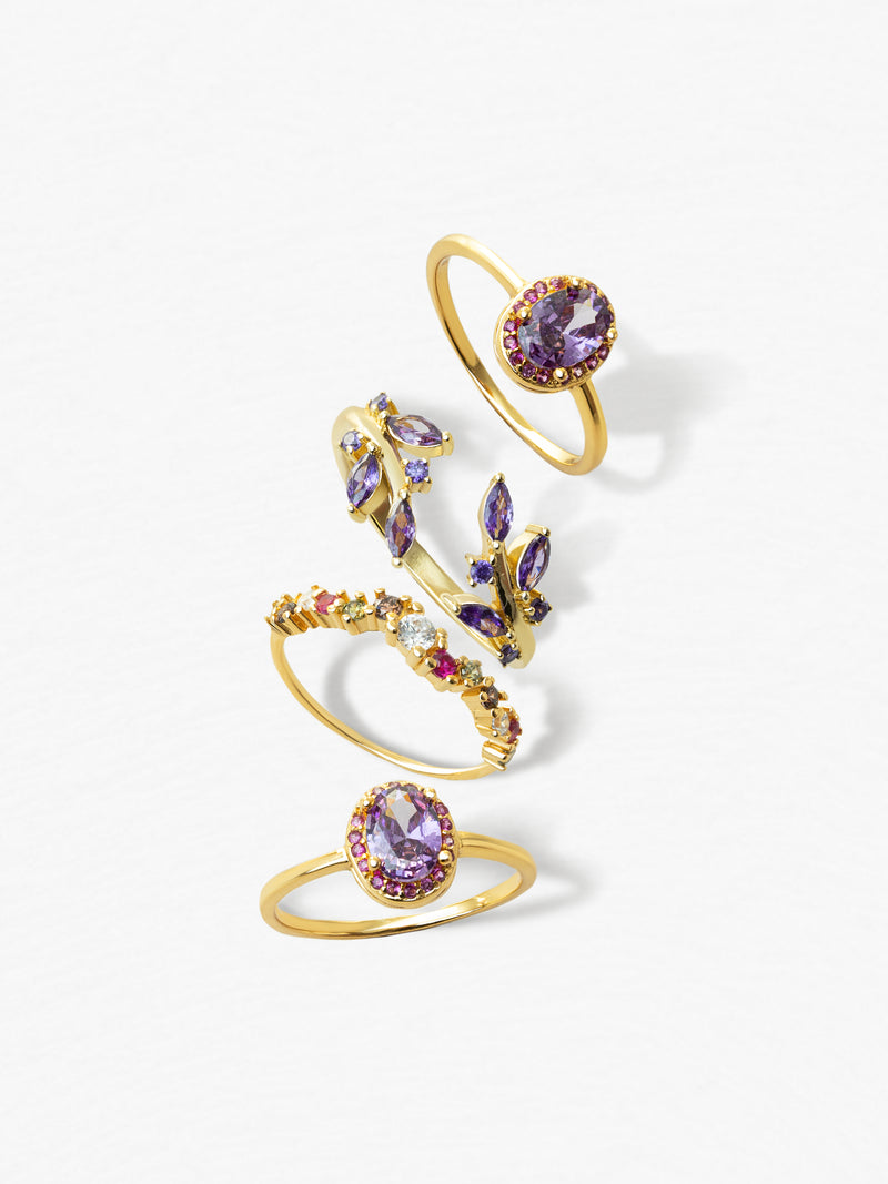 Grape Colors Gold Ring