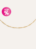 Mini Twist Stainless Steel Gold Necklace
