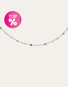 Collar Crystals Colors Acero