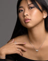 Miss Marquise Silver Necklace
