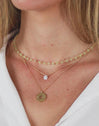 Crystals Jade Gold Necklace