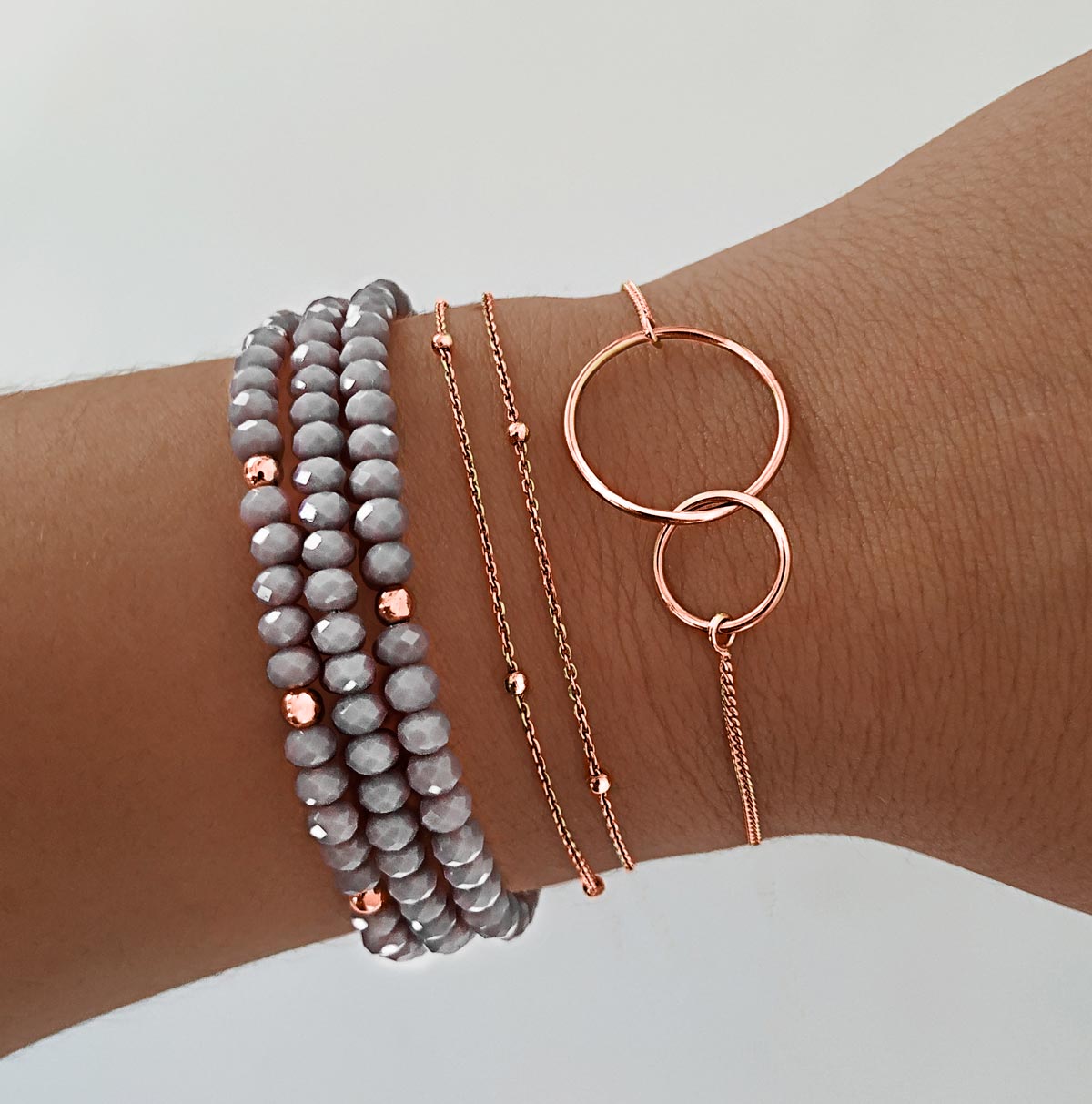 Pack 3 Pulseras Stone Drop