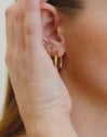 Cleo M Gold Hoop Single Earring