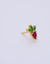Tropical Strawberry Gold Single Earring