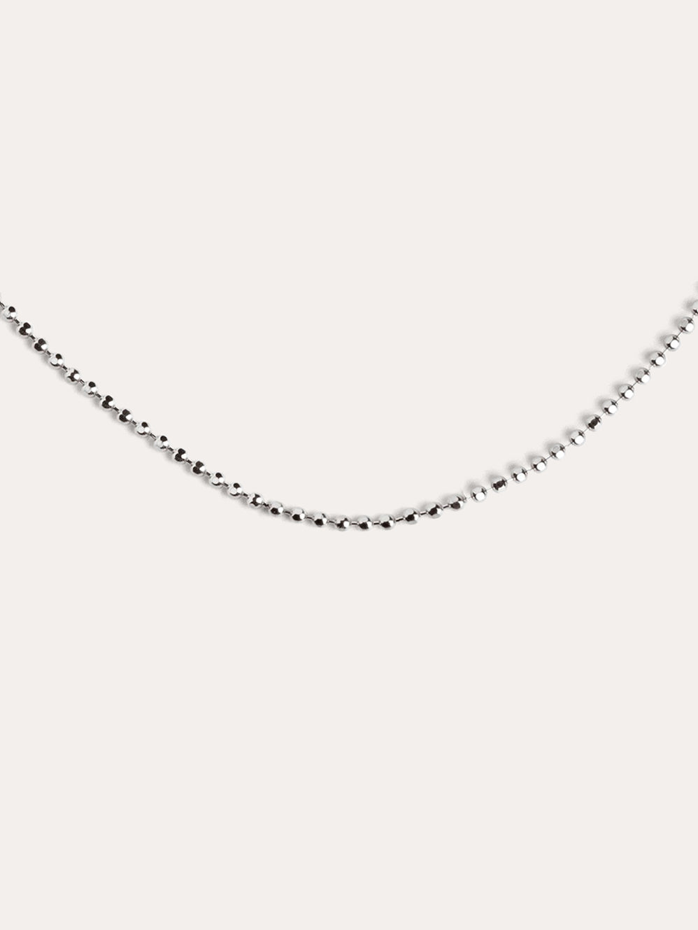 Mini Pebbles Silver Necklace