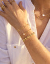 Mini Pearls Gold Bracelet
