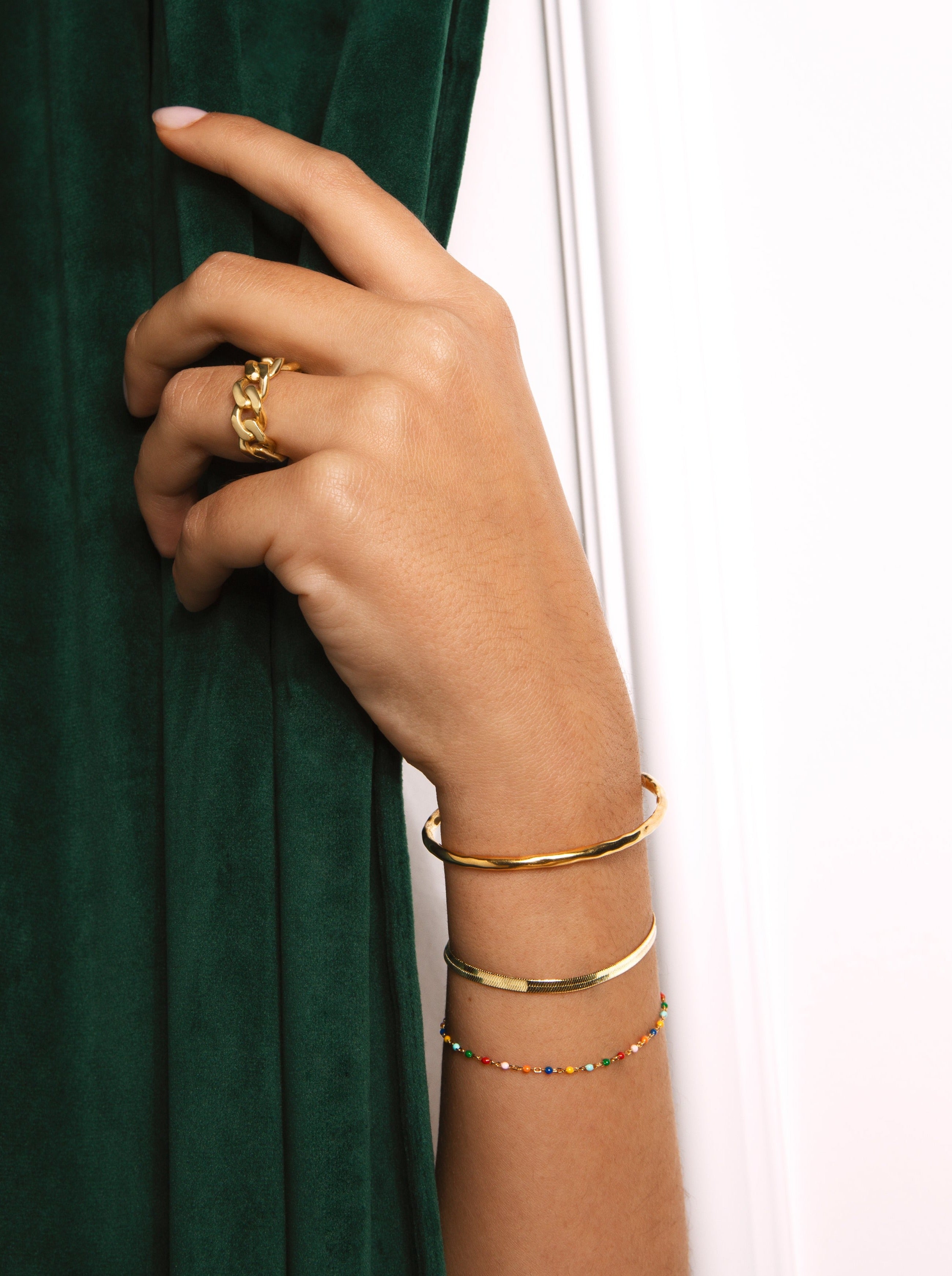 Cane Gold Bracelet