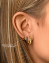 Cleo S Black Gold Hoop Single Earring