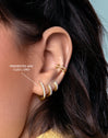 Cleo L Gold Hoop Earrings