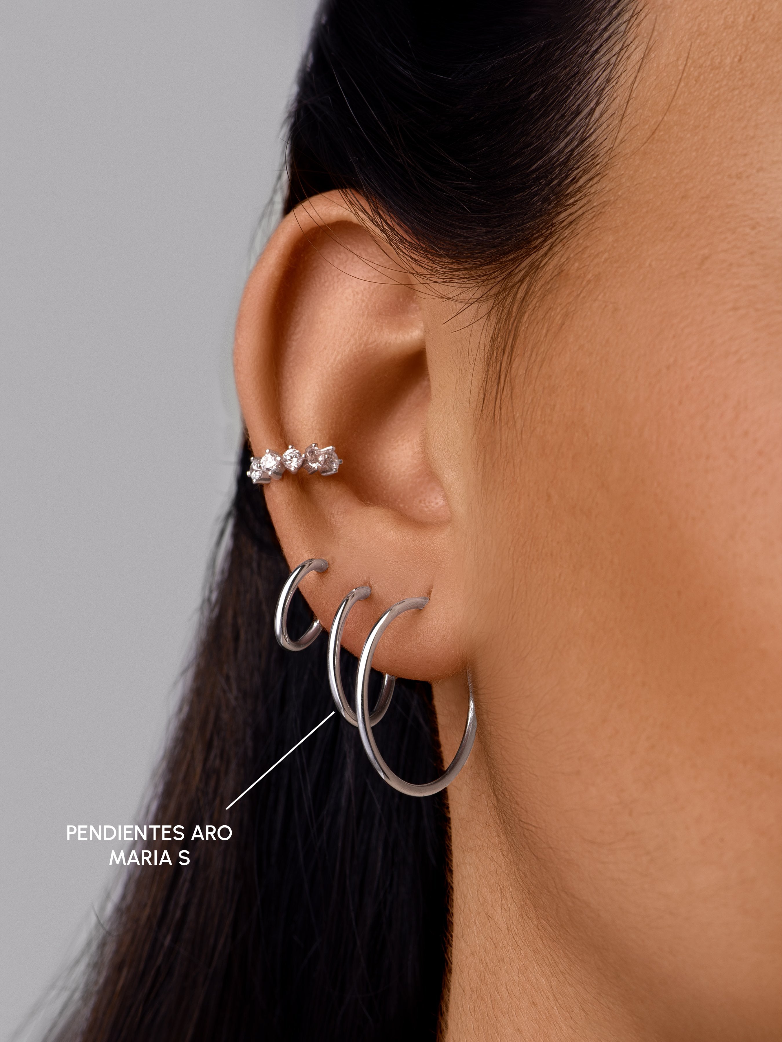 Maria S Hoop Earrings