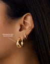 Pendientes Aro Solstice Baño Oro