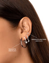 Mini Spark 3mm Silver Earrings