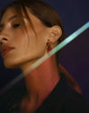 Iris Drop Gold Earrings