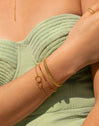 Cord Gold Cuff Bracelet