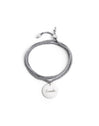 Pulsera Personalizada Dream Gris Oscuro Plata