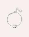 Moon Personalized Silver Bracelet