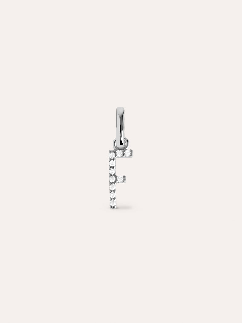 Letter Spark Silver Charm