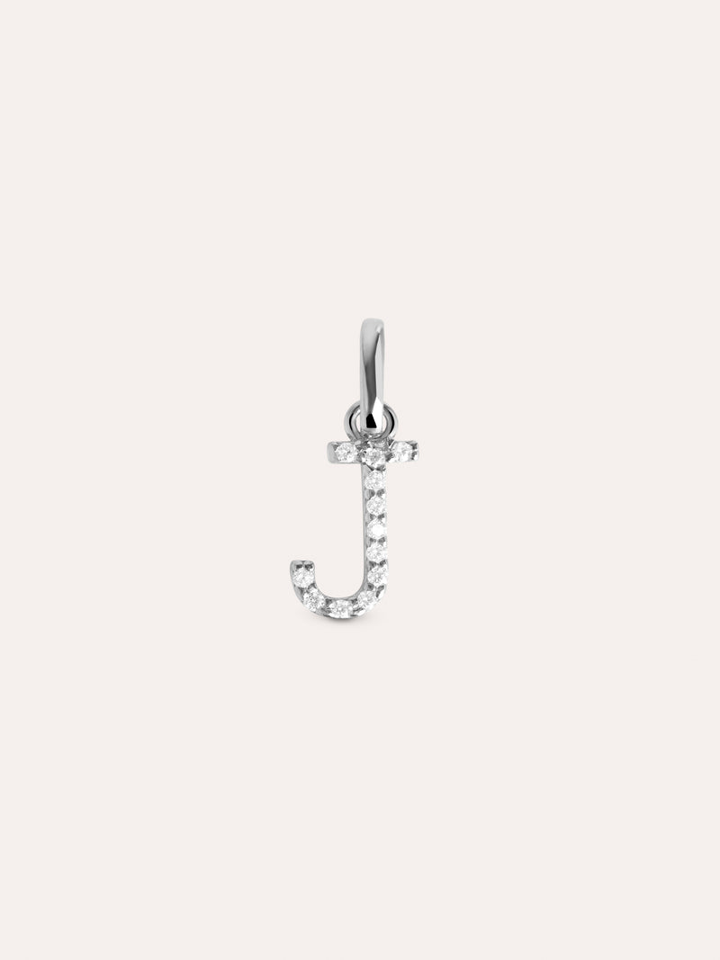 Letter Spark Silver Charm