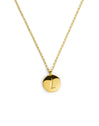 Stamp Letter Personalized Gold Necklace