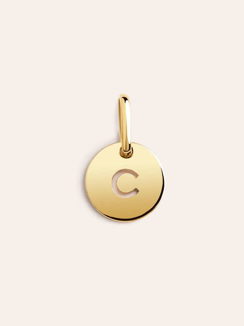 Mini Medallion Gold Letter