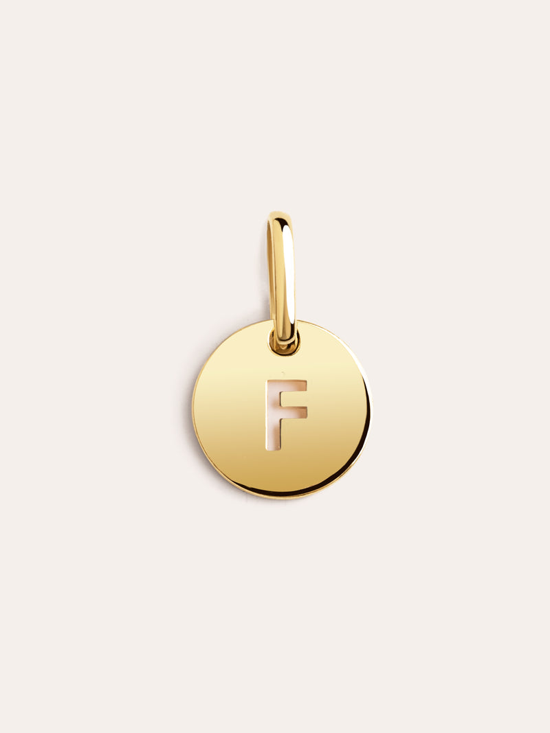 Mini Medallion Gold Letter