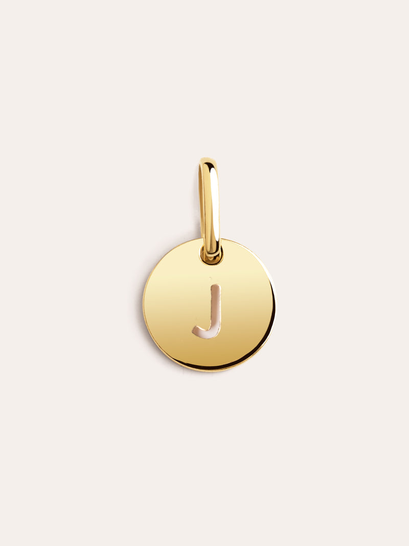 Mini Medallion Gold Letter