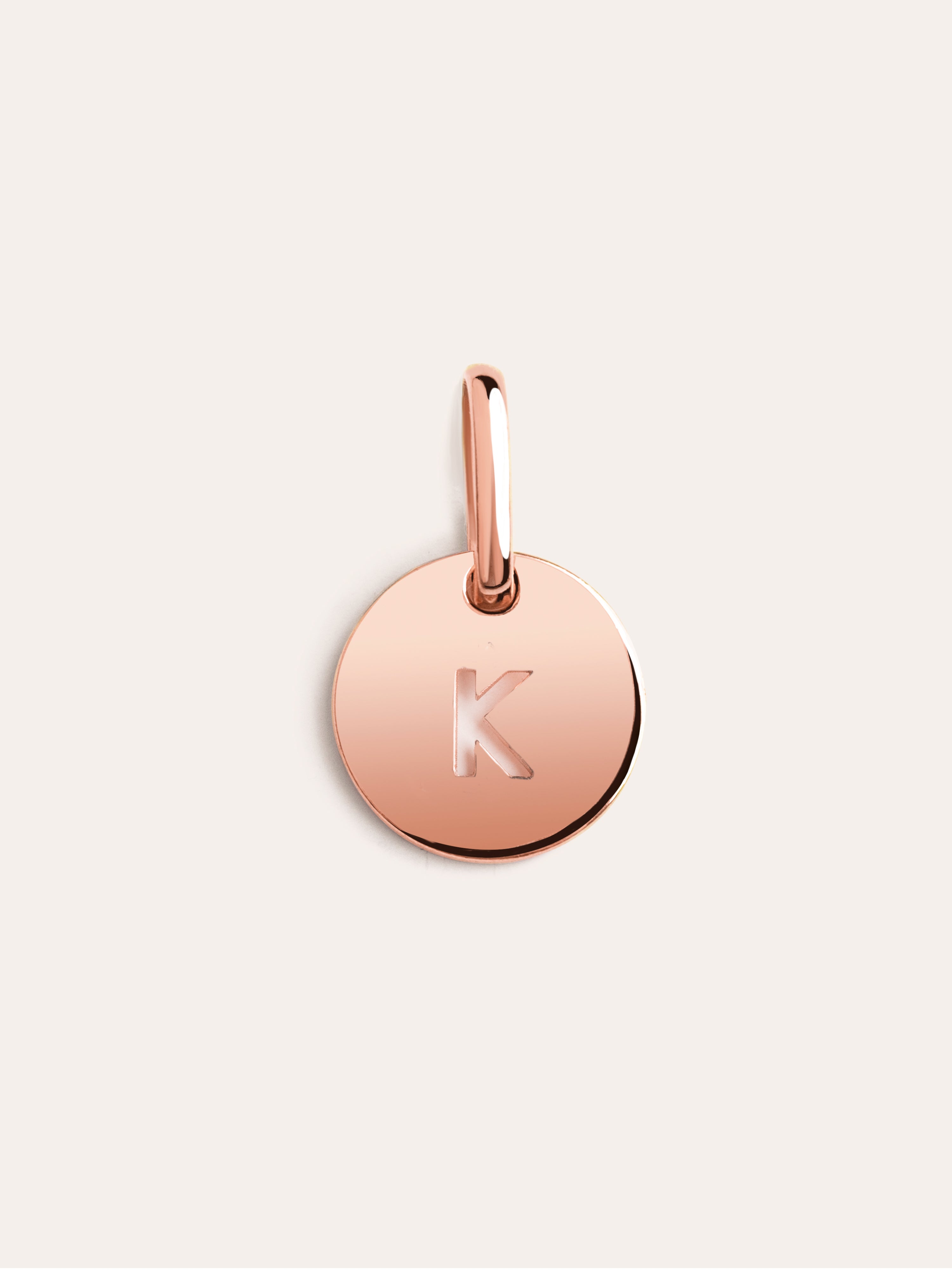 Rose gold hot sale letter k