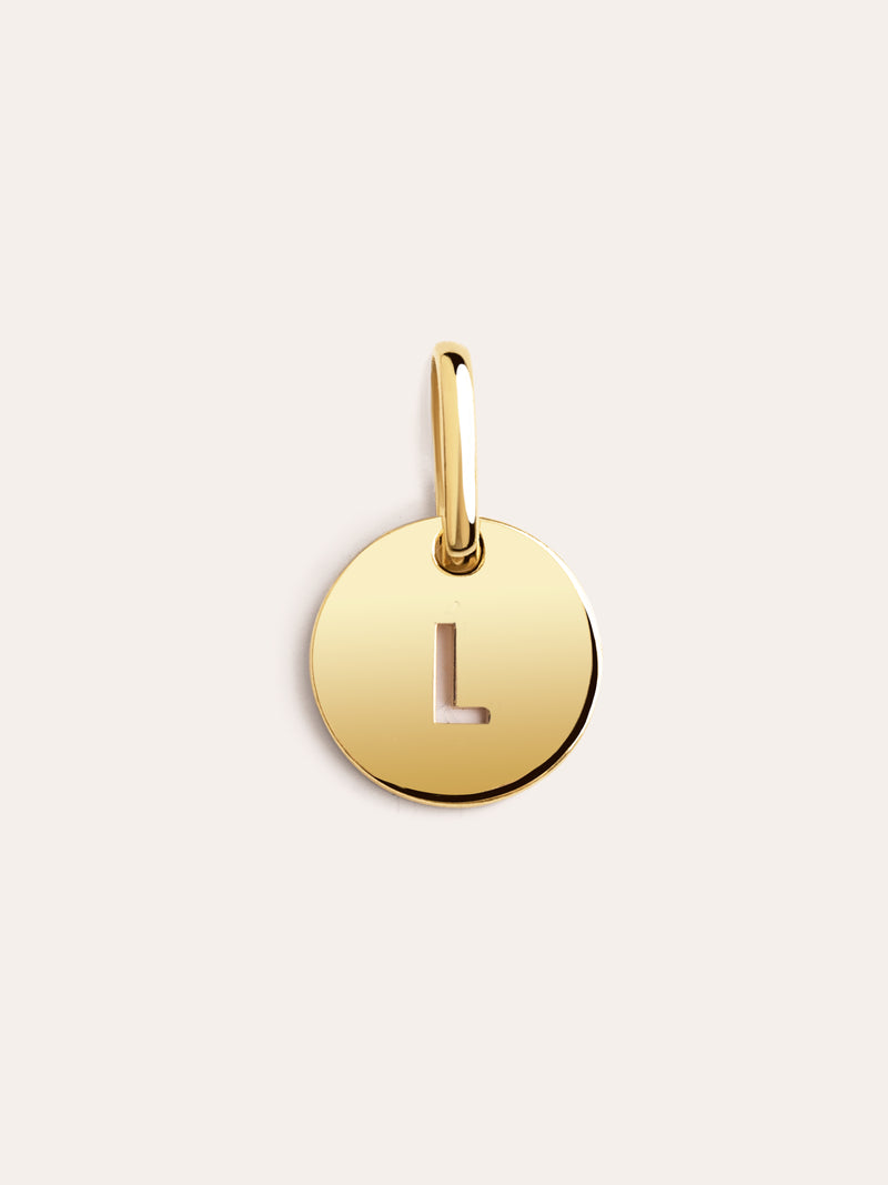 Mini Medallion Gold Letter