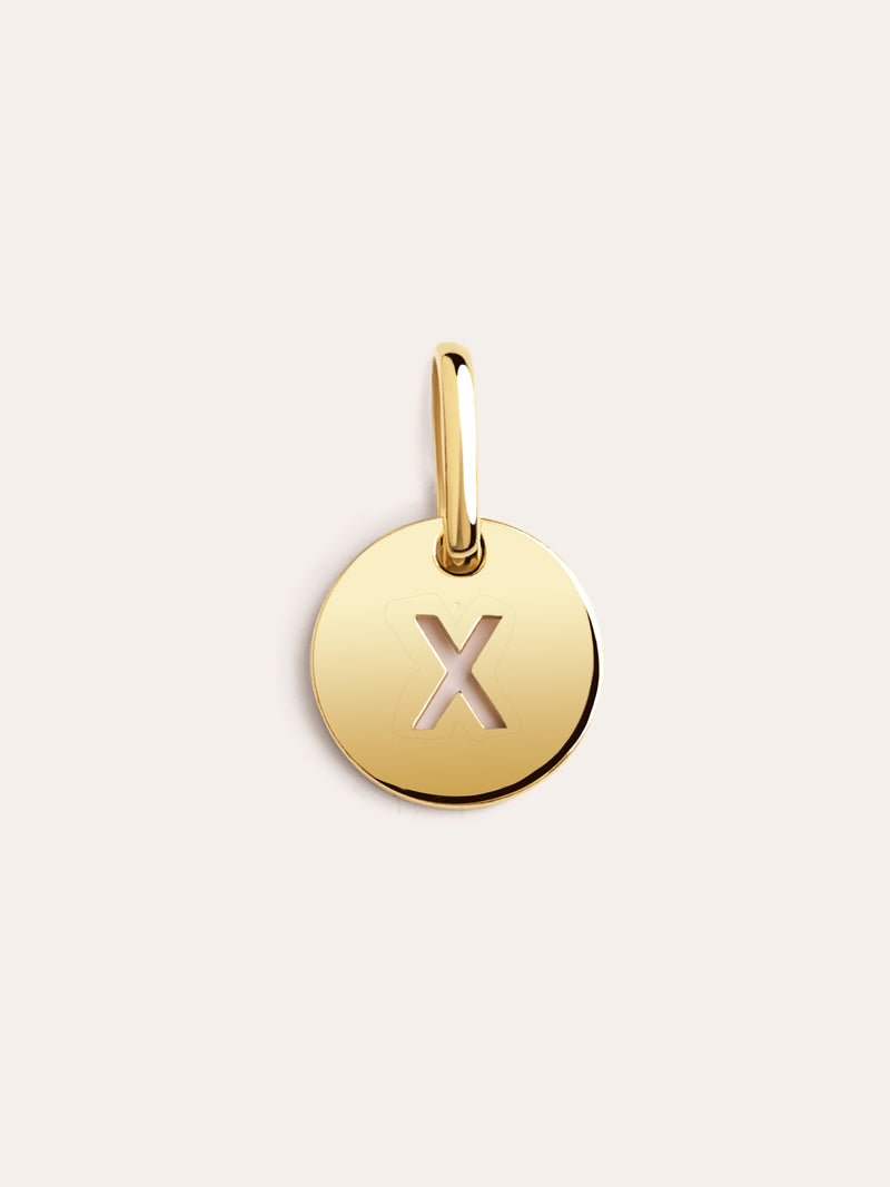 Mini Medallion Gold Letter