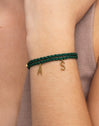 Pine Letters Personalized Gold Bracelet