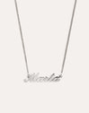Carrie Personalized Silver Necklace